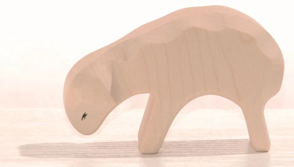 Schaf Weiss Fressend | Holz-Krippen-Figur | Weihnachts-Krippen-Figur | Os 11603 3 Schaf Weiss Fressend | Holz-Krippen-Figur | Weihnachts-Krippen-Figur | Os 11603