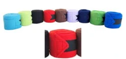 Miniline Rote Knöchelbandage | Fleece Bandage Für Voltigierpferde | Beinschutz