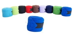Miniline Blaue Knöchelbandage | Fleece Bandage Für Voltigierpferde | Beinschutz | Verschiedene Farben