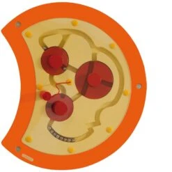 Beleduc Wandelement „Raupe“ | 5 Teile | Lernspielzeug | Motorik-Spielzeug 23630-Set -Holzspielzeug-Peitz 23631 Wandspiel Raupe Drehlabyrinth Rumpf Motorikschleife Lernspielzeug