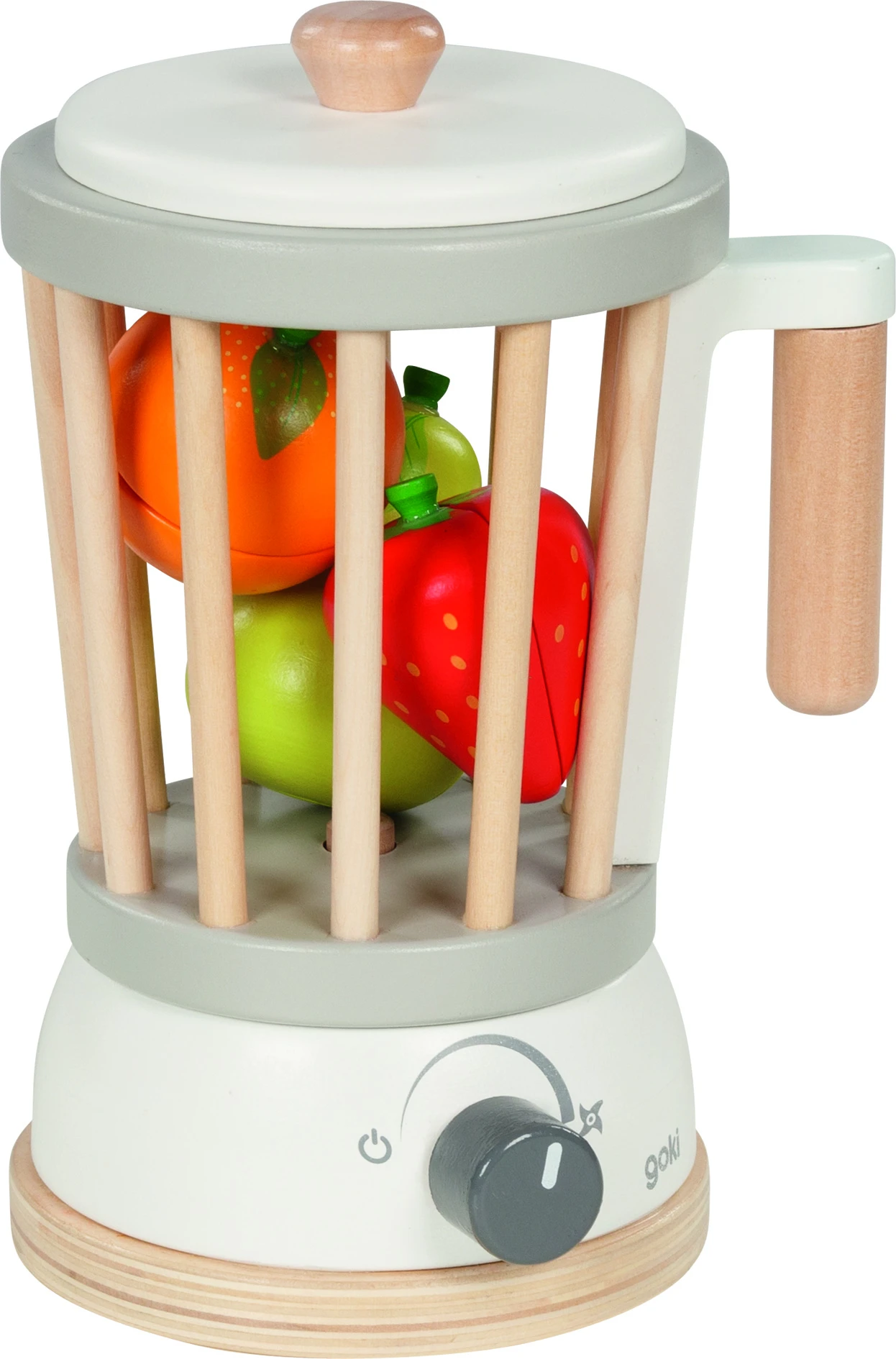 Hape Goki Standmixer | Obst Mit Klett | Holz | Spielküche | GO 51505 4 Hape Goki Standmixer | Obst Mit Klett | Holz | Spielküche | GO 51505 – Bild 2