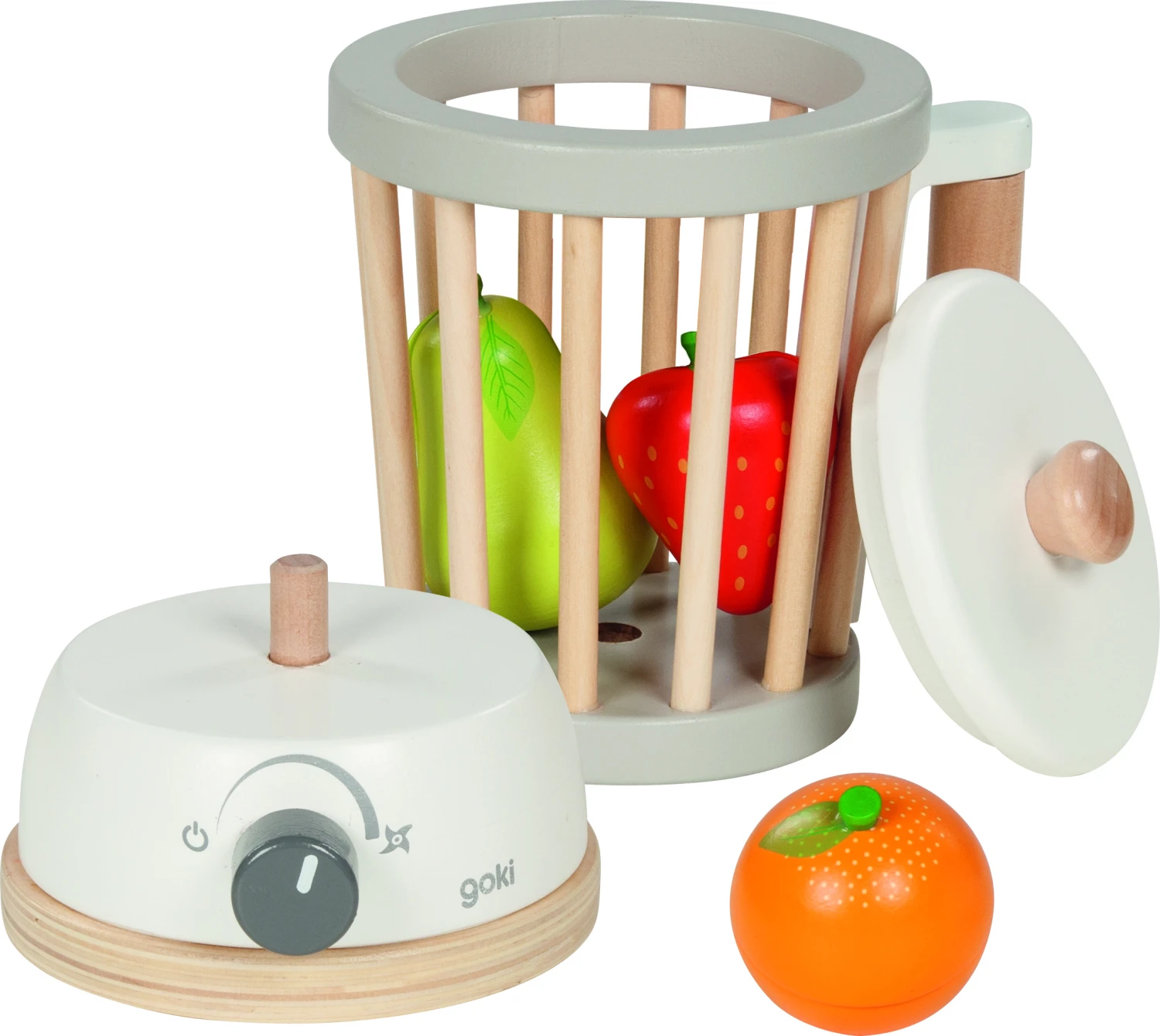 Hape Goki Standmixer | Obst Mit Klett | Holz | Spielküche | GO 51505 3 Hape Goki Standmixer | Obst Mit Klett | Holz | Spielküche | GO 51505