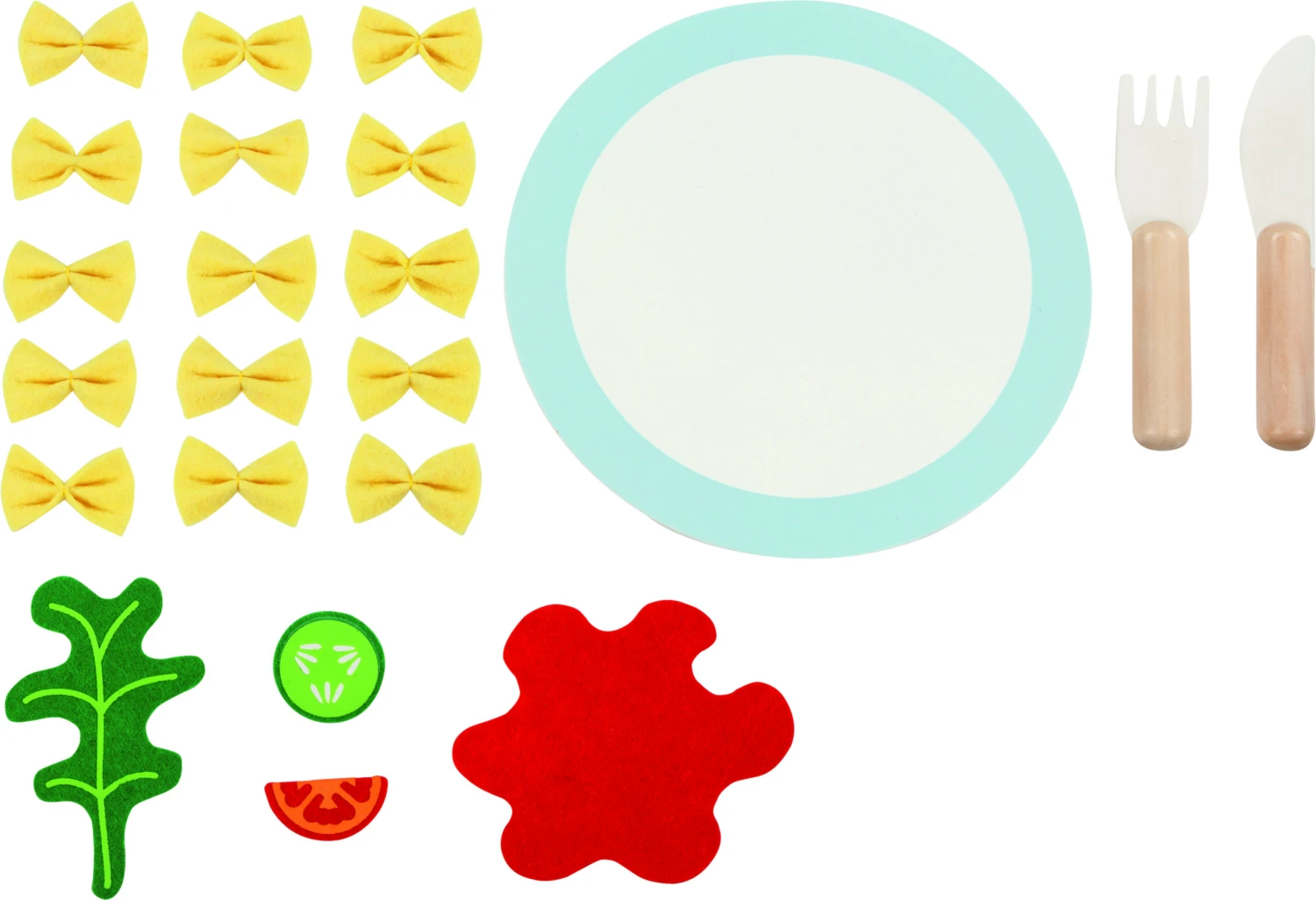 Hape Nudeln Mit Teller Und Besteck | Spiele-Pasta-Set | Goki | 51513 4 Hape Nudeln Mit Teller Und Besteck | Spiele-Pasta-Set | Goki | 51513 – Bild 2