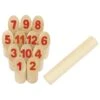 Wikinger Number Kubb | Outdoorspielzeug | 13 Teile | Goki 56853 -Holzspielzeug-Peitz 56853 wikinger spiel