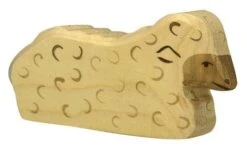 Holztiger Schaf Weiß Holz-Krippenfigur | Weihnachts-Krippen-Figur 80074