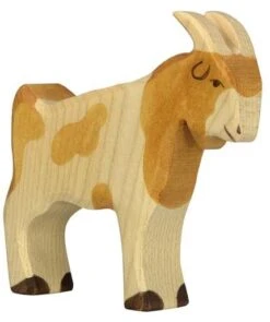 Ziegenbock – Holz-Tierfigur | Krippenfigur Holztiger