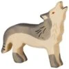 Holztiger Holz-Tier-Krippen-Figur | Weihnachtskrippenfigur Wolf | HT 80109