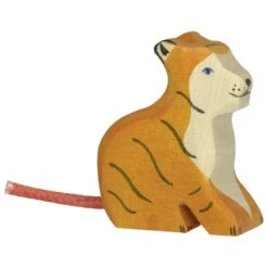 Tiger | 2-teiliges Tiere Set | Arche Spielfiguren | Holztiger | Asien Tiere | HT 80138+HT 80136 -Holzspielzeug-Peitz 80138 tiger klein arche spielfigur asien