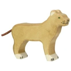 Löwe, Löwin, Löwenbaby | 3-teiliges Tiere Set | Arche Spielfiguren | Holztiger | HT-Set-80139+80140+80141 -Holzspielzeug-Peitz 80140 afrika loewin arche spielfigur1