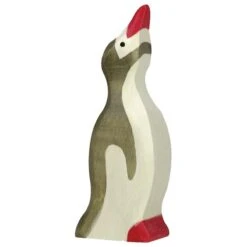 Pinguin Und Pinguinbaby | 2-teiliges Tiere Set | Arche Spielfiguren | Holztiger | Amerika Tiere | HT 80211+HT 80112 -Holzspielzeug-Peitz 80212 pinguin amerika arche spielfigur