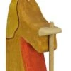 Holztiger Hirte Mit Stab 2 | Holz-Krippen-Figur | Weihnachts-Krippen-Figur