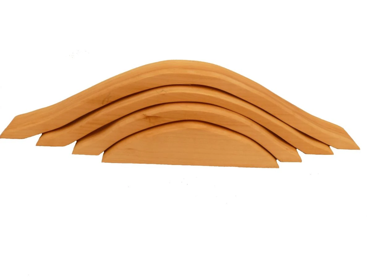 4-teilige Massiv-Holz-Auto-Brücke | Feinmotorik-Lern-Spielzeug 6058 3 4-teilige Massiv-Holz-Auto-Brücke | Feinmotorik-Lern-Spielzeug 6058