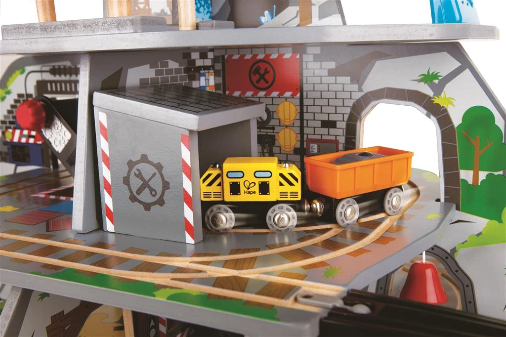 Hape XL Bergmine | Kinder Holz Eisenbahn | 32-teilig E3753 7 Hape XL Bergmine | Kinder Holz Eisenbahn | 32-teilig E3753 – Bild 5