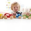 Hape Kleines Kinder-Handauto | Rennauto | Kleinkind-Lernspielzeug | E0057 -Holzspielzeug-Peitz E0057 Kinder Handauto 1