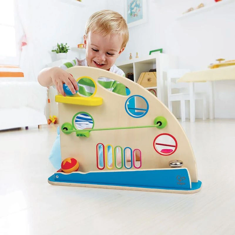 Hape Kugel-Rennbahn | Holz-Kugelbahn Für Babys Und Kinder | Bunte Rollbahn 5 Hape Kugel-Rennbahn | Holz-Kugelbahn Für Babys Und Kinder | Bunte Rollbahn – Bild 3
