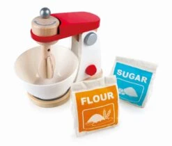 Hape Kinder-Mixer-Set 4-teilig | Kinder-Küchen-Zubehör -Holzspielzeug-Peitz E3147 Whip it up Mixer 21