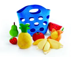 Hape Obstkörbchen 8-teilig | Kinderküchen Kaufladen Zubehör E3169