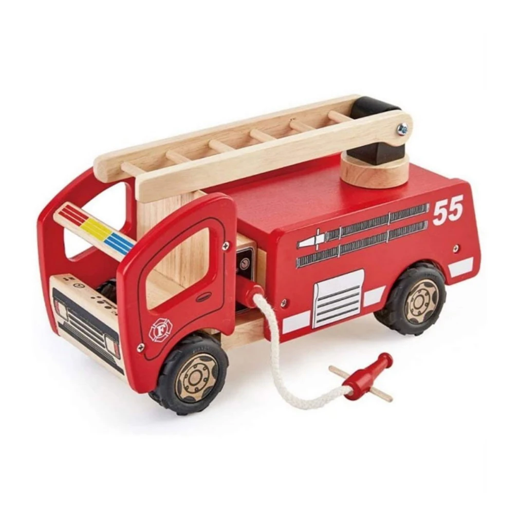 Kinder-Feuerwehrauto Aus Holz| Kinder-Spielzeug-Fahrzeug Mit Leiter | BA 112367 4 Kinder-Feuerwehrauto Aus Holz| Kinder-Spielzeug-Fahrzeug Mit Leiter | BA 112367 – Bild 2