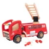 Kinder-Feuerwehrauto Aus Holz| Kinder-Spielzeug-Fahrzeug Mit Leiter | BA 112367 1 Kinder-Feuerwehrauto Aus Holz| Kinder-Spielzeug-Fahrzeug Mit Leiter | BA 112367 -Holzspielzeug-Peitz Feuerwehrauto Kinder Holz Fahrzeug Drehleiter 112367