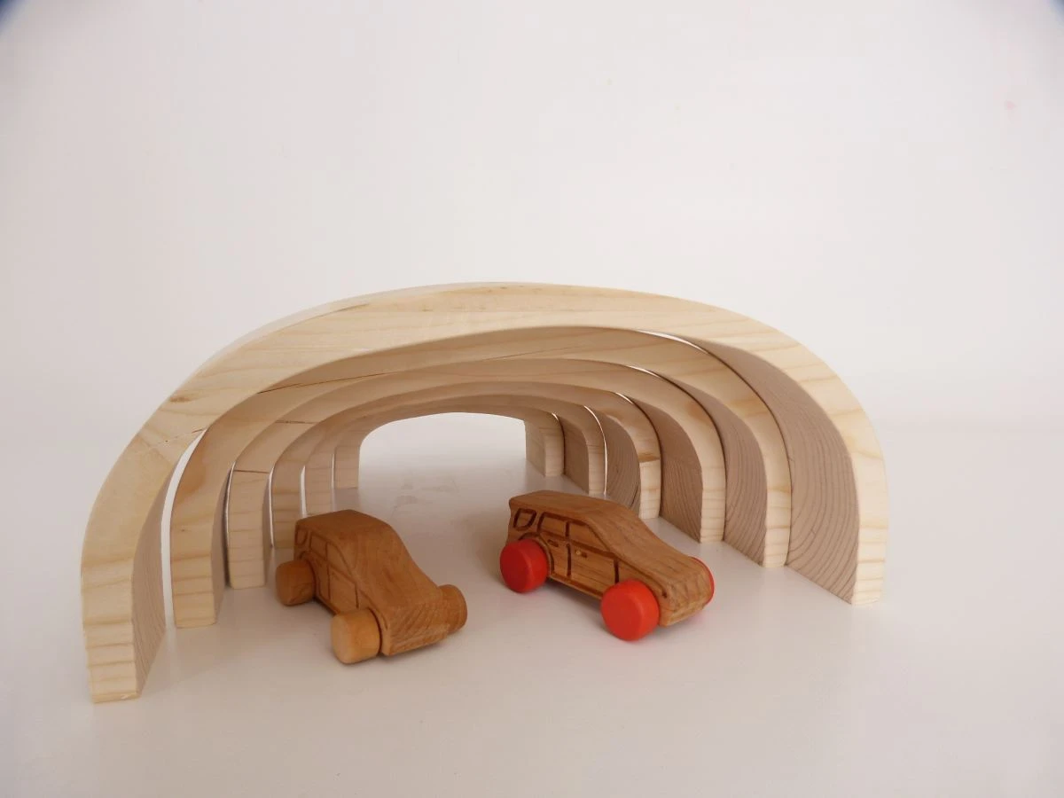 Großes Kinder-Holzbogen-Set | 9-teilig | Massiv | Bauklötze-Holzbrücke 6060 11 Großes Kinder-Holzbogen-Set | 9-teilig | Massiv | Bauklötze-Holzbrücke 6060 – Bild 9