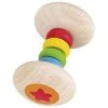 Greifling "Stielrassel Regenbogen" Aus Holz, Mehrfarbig Goki 736800 -Holzspielzeug-Peitz Goki Greifling Stielrassel Regenbogen 736800