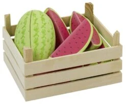 Goki Melonenstücke Aus Holz | Kaufladen-Zubehör | Kinderküchen-Lebensmittel | 51673