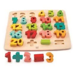 Puzzle Mit Zahlen Und Rechensymbolen | 24-teilig | Aus Holz | Hape E1550