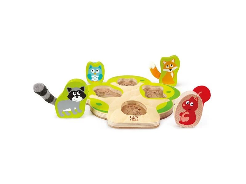Tier-Puzzle | 5-teilig | Wer Versteckt Sich Im Baum | Aus Holz | Hape E1616 5 Tier-Puzzle | 5-teilig | Wer Versteckt Sich Im Baum | Aus Holz | Hape E1616 – Bild 3