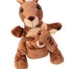 Beleduc Handpuppe Känguru Mit Jungtier | Rollenspiel-Geschichten | Kleinkind-Spielzeug | BE 40450 -Holzspielzeug-Peitz Handpuppe Fingerpuppe Mutter Kind Kaenguru Kanga Juju 40450 1.JPG product picture 300DPI CMYK