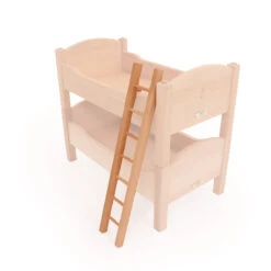 Puppen-Etagenbett-Leiter | Massivholz | Spielpuppen-Bettleiter | Puppespiel | Puppenleiter | Puppen-Zubehör 5007.1