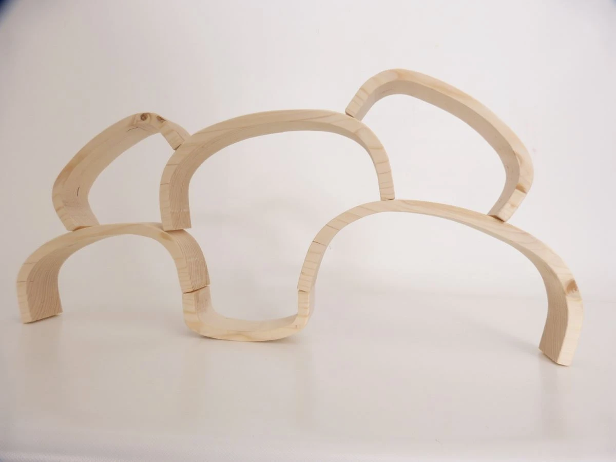 Großes Kinder-Holzbogen-Set | 9-teilig | Massiv | Bauklötze-Holzbrücke 6060 12 Großes Kinder-Holzbogen-Set | 9-teilig | Massiv | Bauklötze-Holzbrücke 6060 – Bild 10