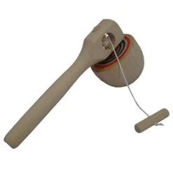 Kinder-Holz-Kreisel Mit Griff | Geschicklichkeitsspiel | Kinder-Kreisel-Spiel | RS 474