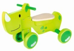 Beleduc Speedy Rino Grün 18013 | Aufsitz-Fahrrad | Kleinkind-Lauflern-Rutscher 18013