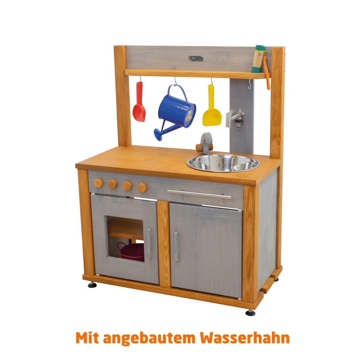 Drücker Wasserhahn Mit Gardena Anschluss | Wasserhahnarmatur Für Matschküche | 2062 4 Drücker Wasserhahn Mit Gardena Anschluss | Wasserhahnarmatur Für Matschküche | 2062 – Bild 2