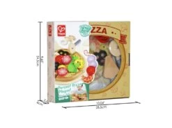 Kinderpizza-Holz E 3173 Hape | Kinder-Küchen-Zubehör | Spiel-Lebensmittel -Holzspielzeug-Peitz Kinder Pizza Set E3173 7