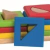 Goki Lern-Spielzeug / Farbenfrohes Sortierspiel / Baby-Spielsachen WM034 / Zählen 1 Goki Lern-Spielzeug / Farbenfrohes Sortierspiel / Baby-Spielsachen WM034 / Zählen -Holzspielzeug-Peitz Kinder Sortierspiel Quadrate bunte Farben WM034 2