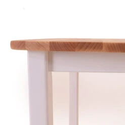 Weißer Spieltisch Für Kinder | Kindertisch Aus Holz | Kinderspieltisch | Spielzeug 8026 -Holzspielzeug-Peitz Landhausmoebel Set Tisch klein Natur weiss Detail 0