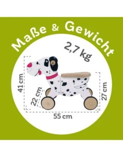 Kinder-Rutscher Hund "Lucky" | Holz-Lauflern-Tier | 26/5050157 9 Kinder-Rutscher Hund "Lucky" | Holz-Lauflern-Tier | 26/5050157 -Holzspielzeug-Peitz Masse und Gewicht rutscher aus holz modell rutschtier hund lucky