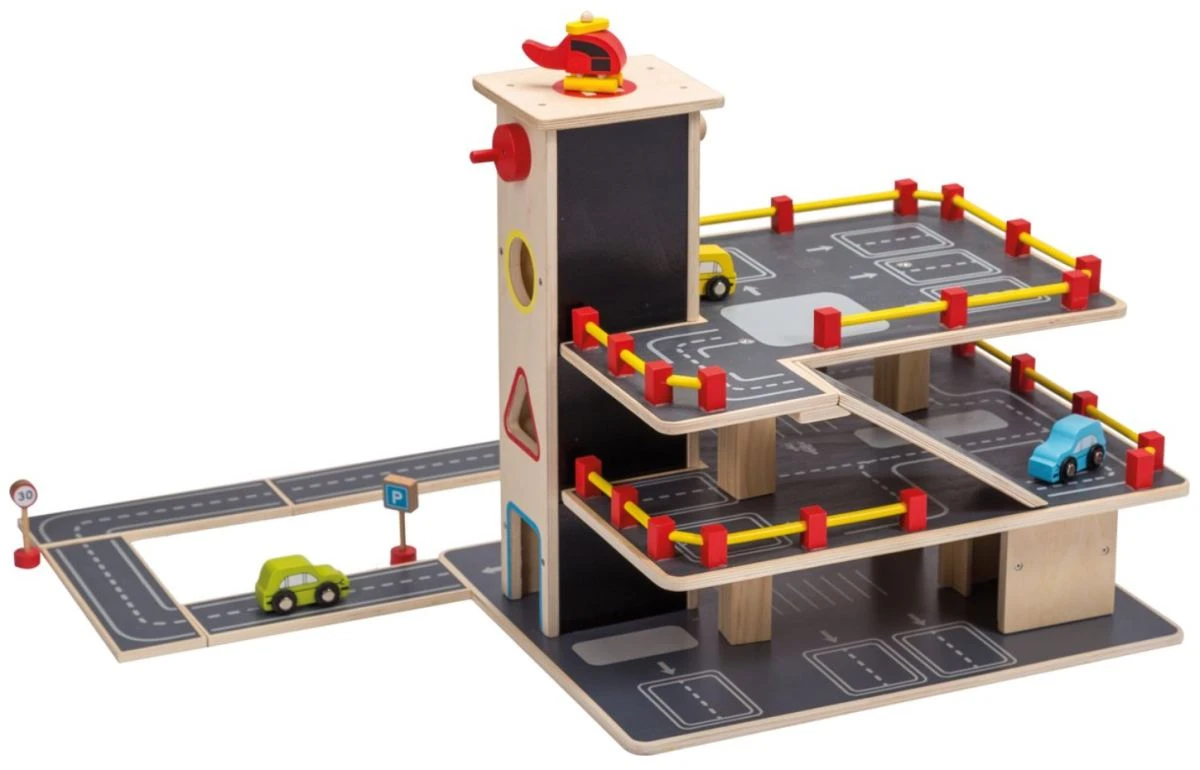 Parkgarage Mit Straßenteilen | Spiel-Parkhaus | Straßenarbeiter 4 Parkgarage Mit Straßenteilen | Spiel-Parkhaus | Straßenarbeiter – Bild 2