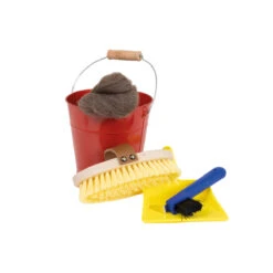 Titelseite 20 10-teiliges Kinder-Putzset Für Pferde | Eimer Befüllt Mit Striegel, Hufpick, Kehrschaufel, DIY-Pferdeäpfeln