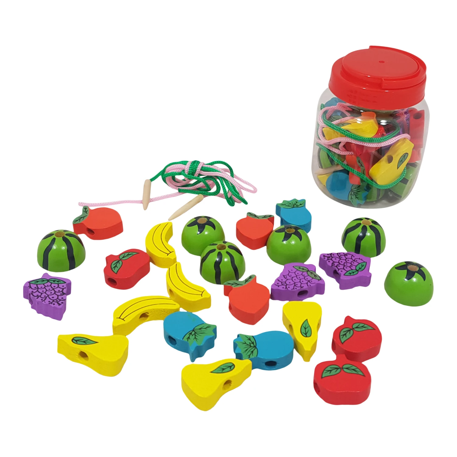 23-tlg Obst-Fädel-Set / Bunte Bausteine RS 816 3 23-tlg Obst-Fädel-Set / Bunte Bausteine RS 816