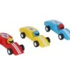 Kinder-Rennauto Mit Rückzugmotor | Pintoy Handauto | Kleinkind-Lernspielzeug -Holzspielzeug-Peitz Rennauto Rueckzugmotor Pintoy 112427