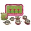 Kinder-Teeservice „Frühling-Spring“ | Kinder-Kaffeeservice | Kinder-Küchen-Teeservice | PW 2182 -Holzspielzeug-Peitz Service Tulpen