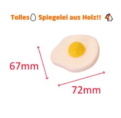 Spiegelei Aus Holz | Kinder-Küchen-Zubehör | Kinder-Kaufladen | 2253 11 Spiegelei Aus Holz | Kinder-Küchen-Zubehör | Kinder-Kaufladen | 2253 -Holzspielzeug-Peitz Spiegelei holz 11 mass 1