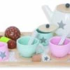 Kinder-Tee-Set 15-teilig | Kinder-Teeservice | Puppen-Spielzeug | JB-T257 -Holzspielzeug-Peitz T257 Tee set Tee service Puppen spielzeug pastell 4