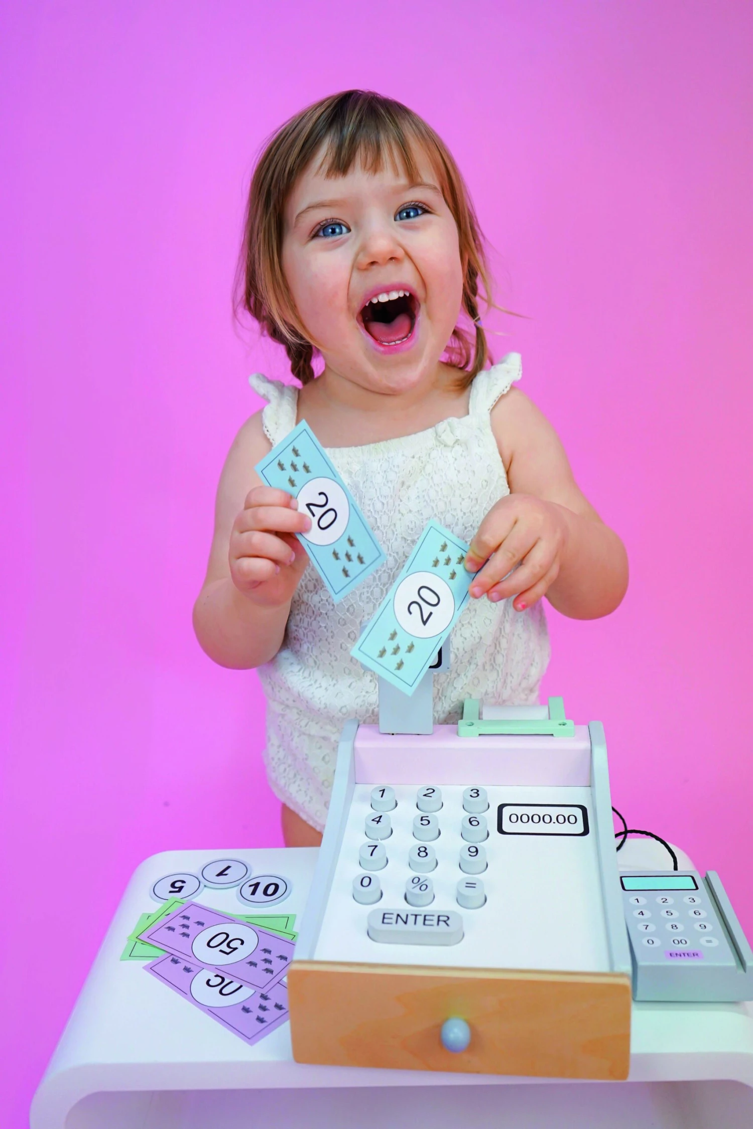 Kasse Zum Einkaufen | Ladenkasse Aus Holz | Kaufladenkasse Mit Kartenlesegerät | JB-W7124 4 Kasse Zum Einkaufen | Ladenkasse Aus Holz | Kaufladenkasse Mit Kartenlesegerät | JB-W7124 – Bild 2