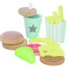 Hamburger-Set | Spiel-Lebensmittel | Kinderküchen Zubehör | JB-W7146 -Holzspielzeug-Peitz W7146 Burger Set Burger Meal