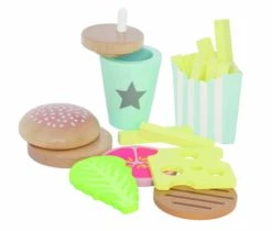 Hamburger-Set | Spiel-Lebensmittel | Kinderküchen Zubehör | JB-W7146