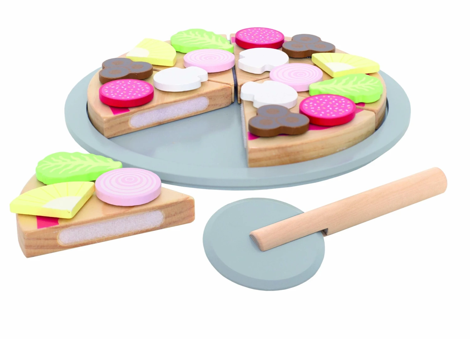 Pizza-Schneide-Set | Kinderküchen Lebensmittel Zubehör JB-W7163 3 Pizza-Schneide-Set | Kinderküchen Lebensmittel Zubehör JB-W7163