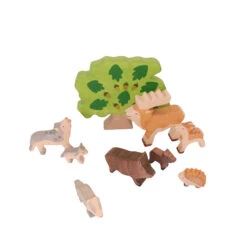 Holztiger - Wald-Tiere-Set | 9-teilig Holzfiguren | Hirsch, Wildschwein, Igel, Wolf, Eiche 8 Holztiger - Wald-Tiere-Set | 9-teilig Holzfiguren | Hirsch, Wildschwein, Igel, Wolf, Eiche -Holzspielzeug-Peitz Waldtiere Holztiger Figuren Wolf Reh